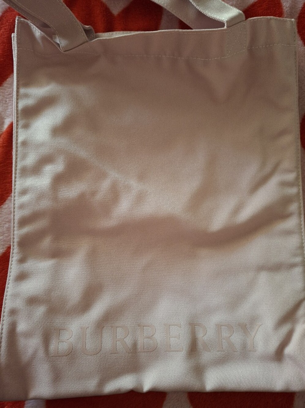Burberry Pink Logo Tote Bag - Picture 2 of 6